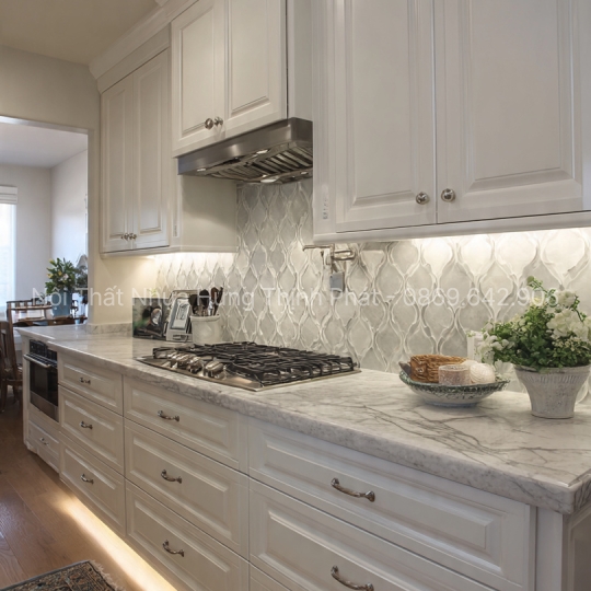 Tủ bếp nhựa kết hợp đèn LED – Tạo điểm nhấn sang trọng, hiện đại cho không gian bếp