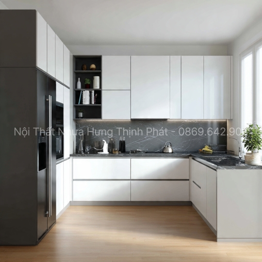 Báo giá tủ bếp nhựa mới nhất năm [2025] – Cập nhật chi tiết theo chất liệu và kích thước