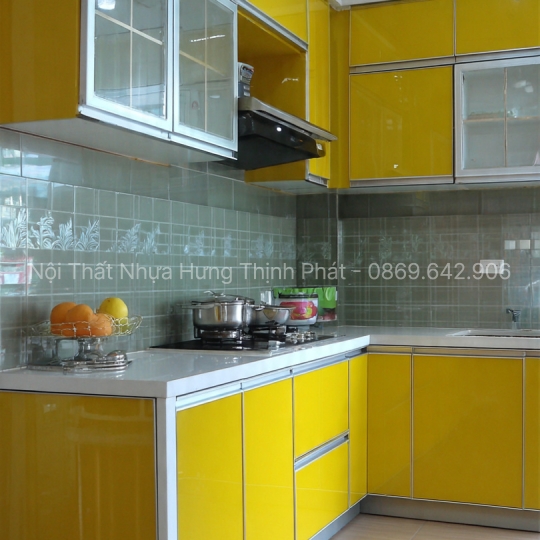 Tủ bếp nhựa PVC cao cấp – Giải pháp chống nước 100% thay thế gỗ công nghiệp, sang trọng & bền lâu
