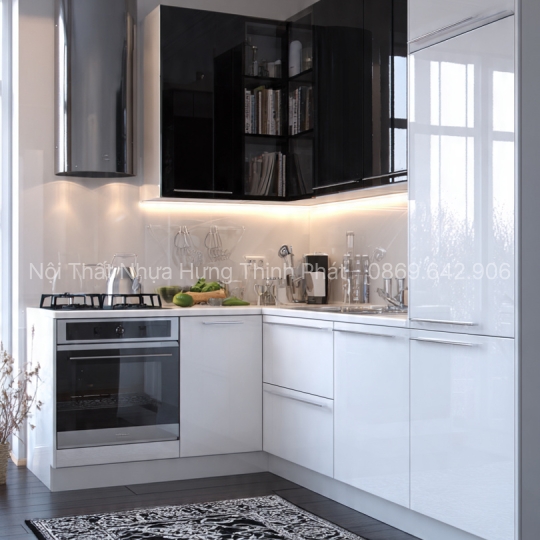 Tủ bếp nhựa PVC cao cấp – Giải pháp chống nước 100% thay thế gỗ công nghiệp, sang trọng & bền lâu