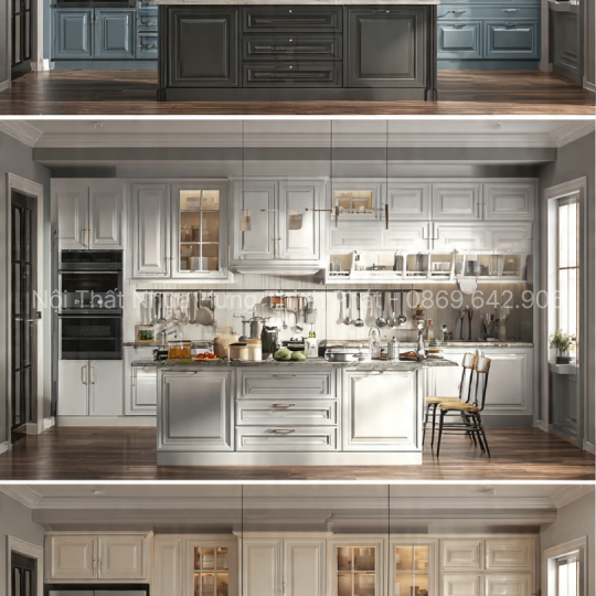 Tủ bếp nhựa PVC cao cấp – Giải pháp chống nước 100% thay thế gỗ công nghiệp, sang trọng & bền lâu