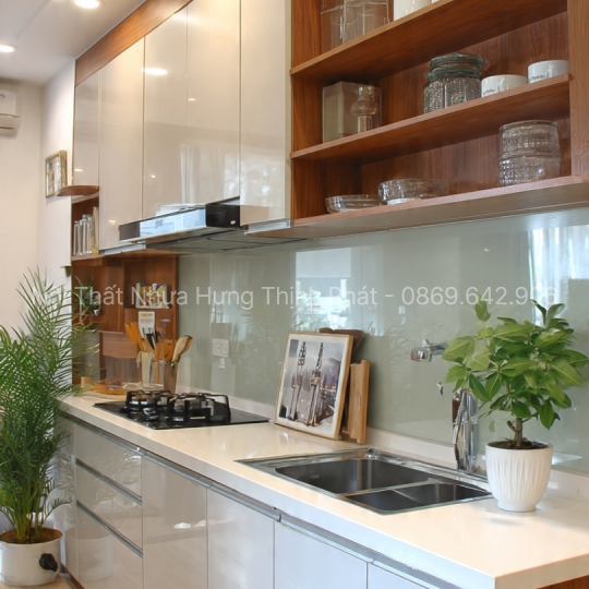 Tủ bếp nhựa chữ I cao cấp – Tiện lợi, hiện đại & chống nước 100% cho căn bếp nhỏ