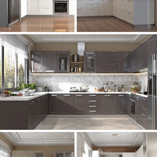 Tủ bếp nhựa chữ I cao cấp – Tiện lợi, hiện đại & chống nước 100% cho căn bếp nhỏ