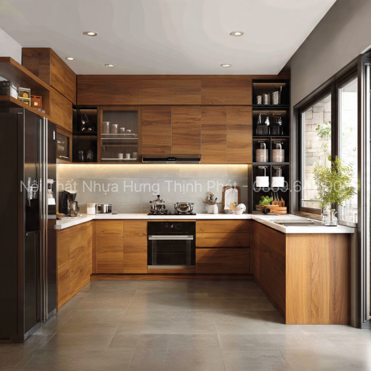 Tủ Bếp Nhựa Chinhuei Cao Cấp – Đẳng Cấp Sang Trọng Cùng Phụ Kiện Đèn Led Sáng Bóng