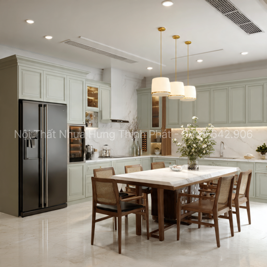 Bếp đẹp nhựa Vincoplast cao cấp – Sang trọng, bền bỉ và tinh tế trong từng chi tiết